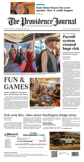 Cover of The Providence Journal