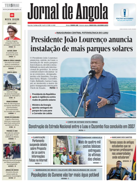 Cover of Jornal de Angola