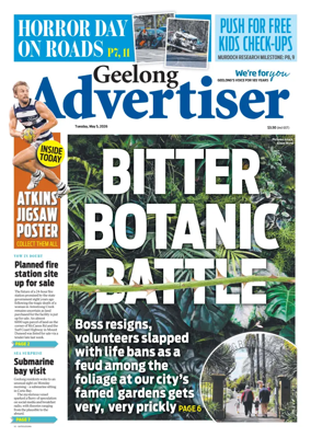 Cover of Geelong Advertiser