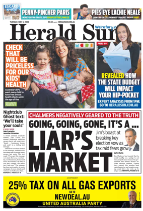 Cover of Herald Sun