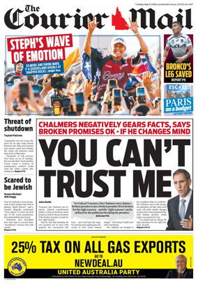 Cover of The Courier-Mail