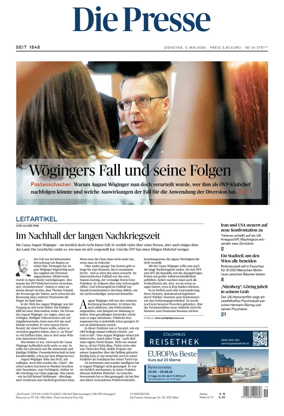 Cover of Die Presse