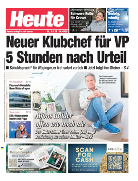 Cover of Heute - Niederosterreich Ausgabe