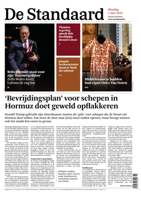 Cover of De Standaard