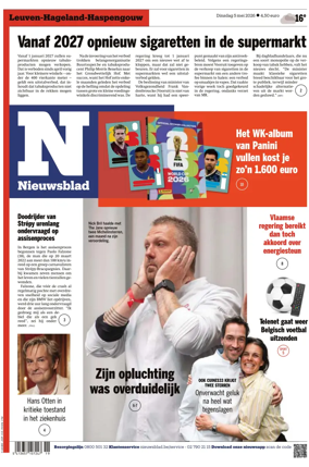 Cover of Het Nieuwsblad
