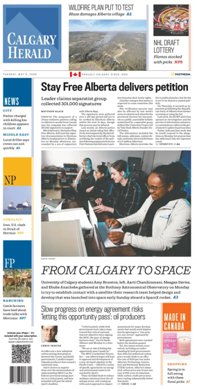 Cover of Calgary Herald