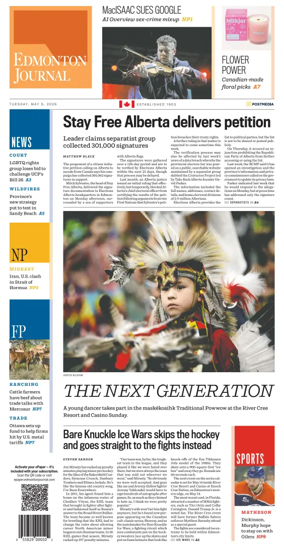 Cover of Edmonton Journal