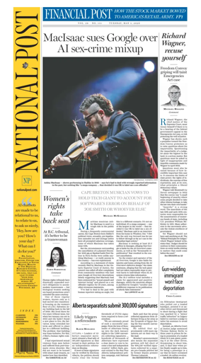 Cover of National Post - (National Edition)