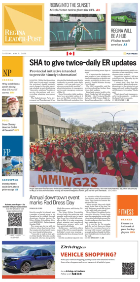 Cover of Regina Leader-Post