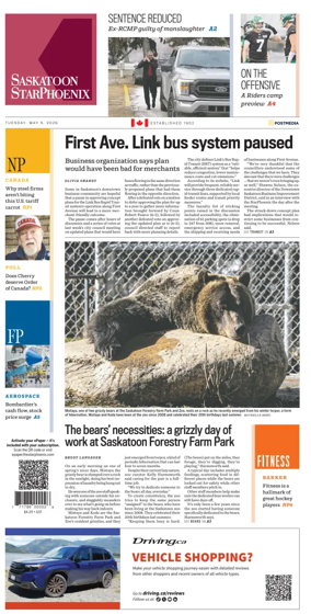 Cover of Saskatoon StarPhoenix