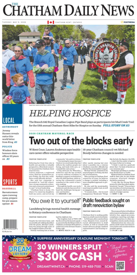 Cover of The Chatham Daily News