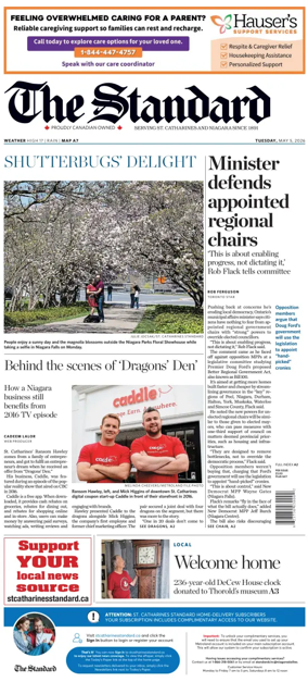 Cover of The Standard (St. Catharines)