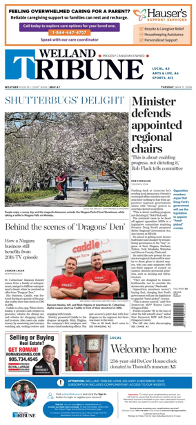 Cover of The Welland Tribune