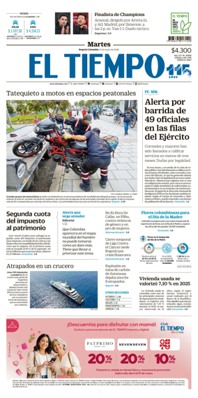 Cover of El Tiempo (Bogota)
