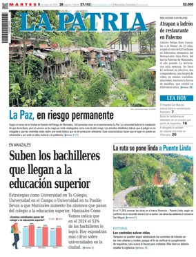 Cover of La Patria (Colombia)