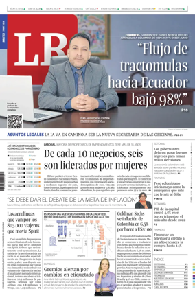 Cover of La Republica (Colombia)
