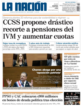 Cover of La Nacion (Costa Rica)