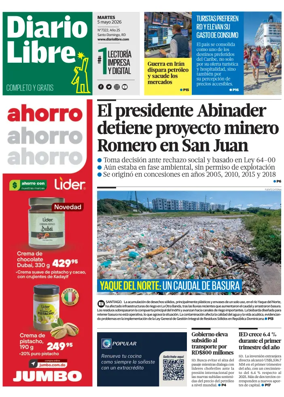 Cover of Diario Libre (Republica Dominicana)
