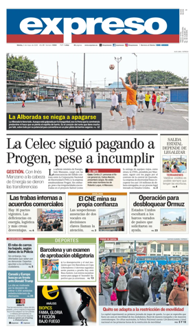 Cover of Diario Expreso