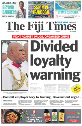 Cover of The Fiji Times