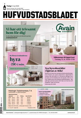 Cover of Hufvudstadsbladet
