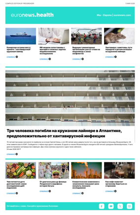 Cover of Euronews Health (Russian) Compiled Edition
