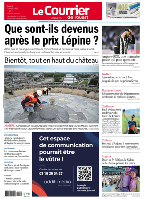Cover of Le Courrier de l’Ouest (Angers)