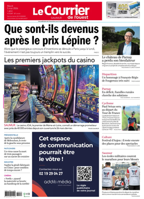 Cover of Le Courrier de l’Ouest (Saumur)