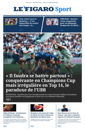 Cover of Le Figaro Sport