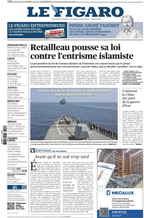 Cover of Le Figaro