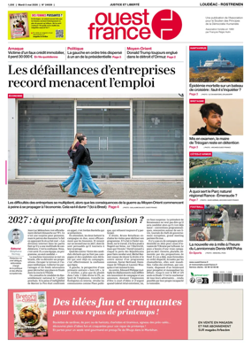 Cover of Ouest France (Loudeac / Rostrenen)