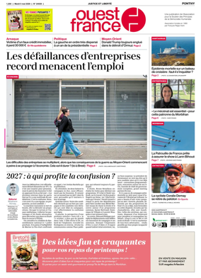 Cover of Ouest France (Pontivy)