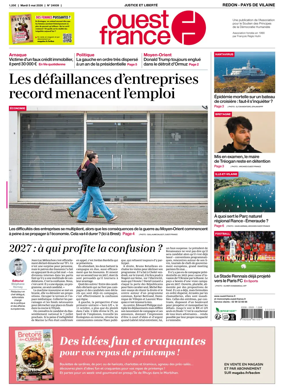 Cover of Ouest France (Redon / Pays de Vilaine)