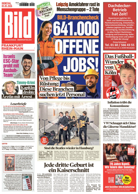 Cover of BILD Frankfurt