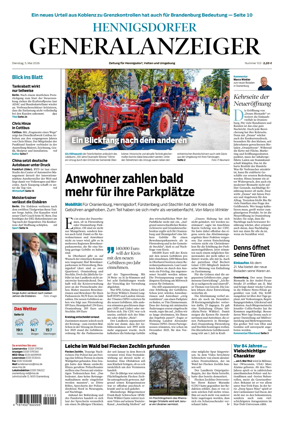 Cover of Hennigsdorfer Generalanzeiger
