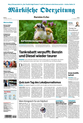 Cover of Markische Oderzeitung Bernau