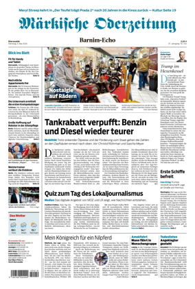 Cover of Markische Oderzeitung Eberswalde
