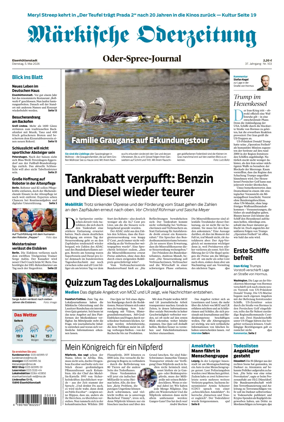 Cover of Markische Oderzeitung Eisenhuttenstadt