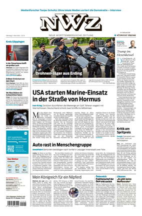 Cover of NWZ – Neue Wurttembergische Zeitung