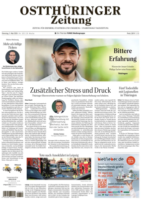 Cover of Ostthuringer Zeitung (Saale-Holzland-Kreis)