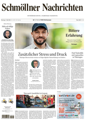 Cover of Ostthuringer Zeitung (Schmolln)