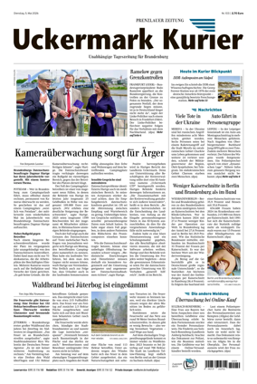 Cover of Prenzlauer Zeitung