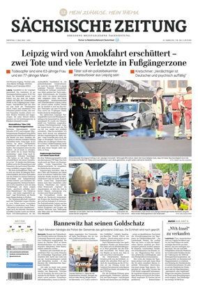 Cover of Sachsische Zeitung (Dresden)