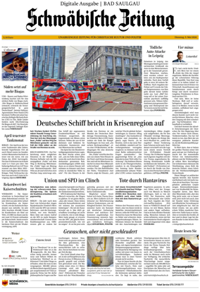 Cover of Schwabische Zeitung (Bad Saulgau)