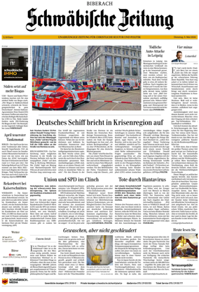 Cover of Schwabische Zeitung (Biberach)