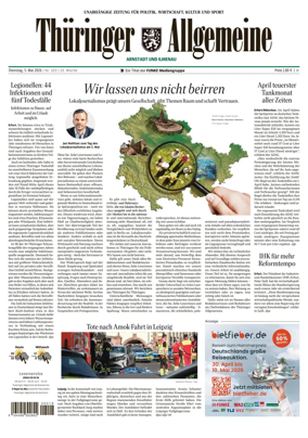 Cover of Thuringer Allgemeine (Arnstadt und Ilmenauz)