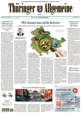 Cover of Thuringer Allgemeine (Gotha)