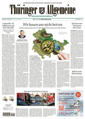 Cover of Thuringer Allgemeine (Muhlhausen und Bad Langensalza)