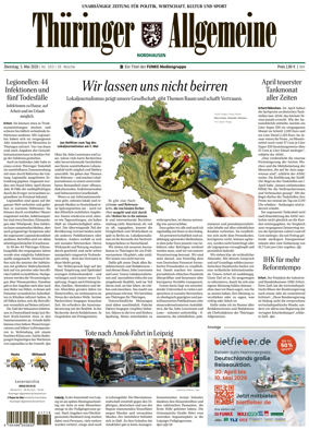 Cover of Thuringer Allgemeine (Nordhausen)