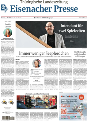 Cover of Thuringische Landeszeitung (Eisenach)